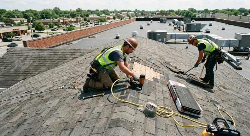Our team working on Roofing Service projects in Essex Junction, VT