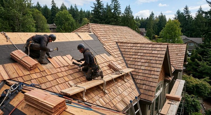 Cedar Roof Installation in Burlington, VT