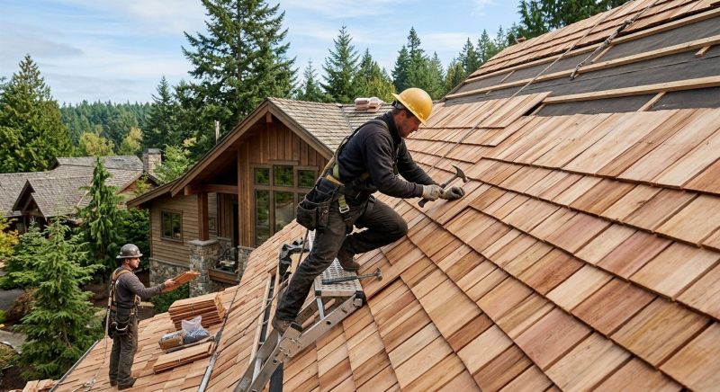 Cedar Roof Installation in Lamoille County, VT