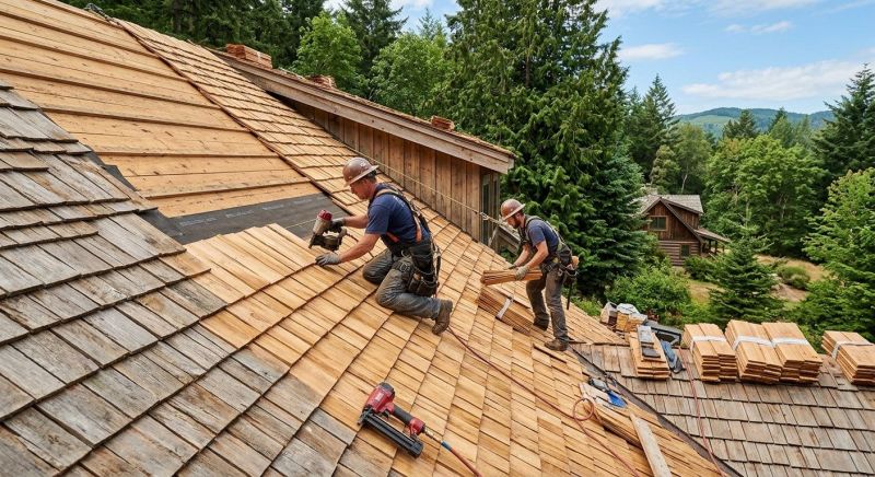 Cedar Roof Installation in Williston, VT