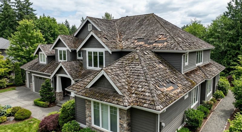 Cedar Roof Replacement in Milton, VT