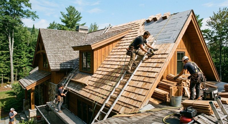 Cedar Roof Replacement in Willsboro, NY