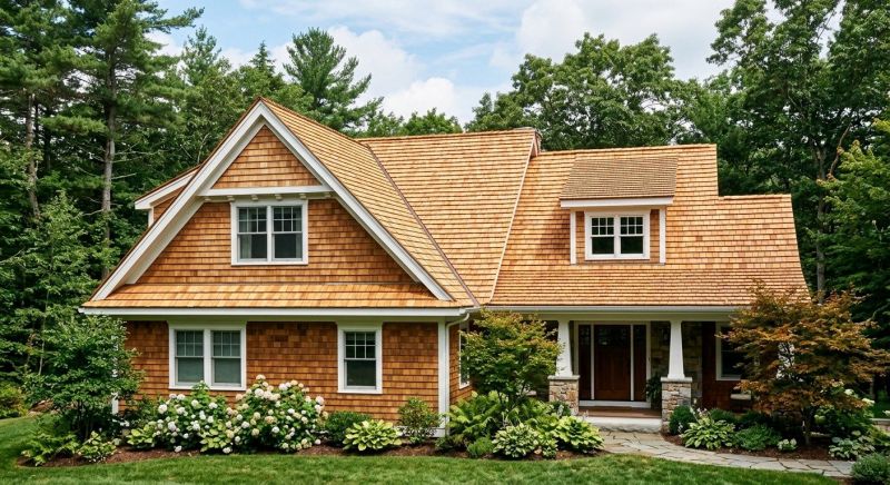 Cedar Shake Roof Construction in Morrisville, VT