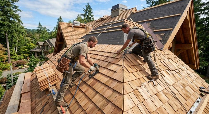 Cedar Shake Roof Construction in Williston, VT