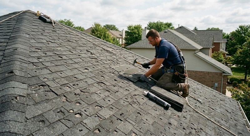 Damaged Roof Replacement in Colchester, VT