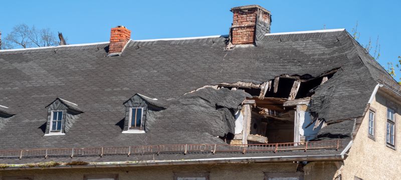 Damaged Roof Replacement in Jeffersonville, VT