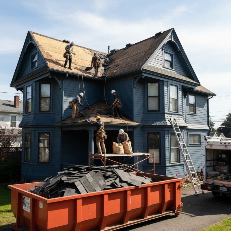 Damaged Roof Replacement in South Burlington, VT