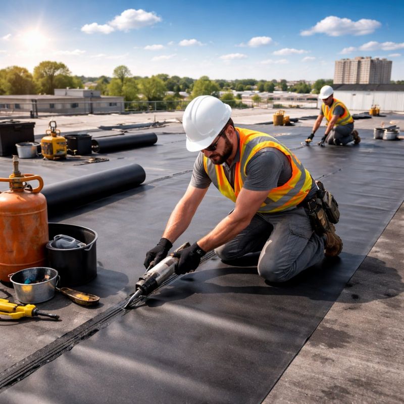 Epdm Roof Installation in Bristol, VT