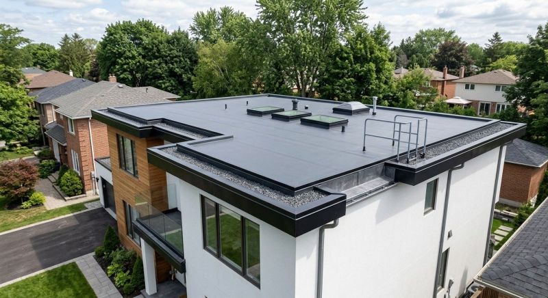 Flat Roof Installation in Huntington, VT