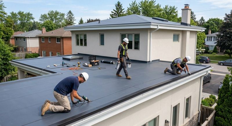 Flat Roof Installation in Stowe, VT