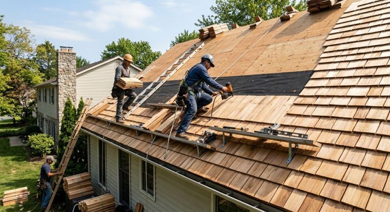 Shake Roof Replacement in Lamoille County, VT