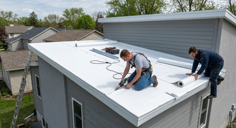 Single Ply Roof Installation in Stowe, VT