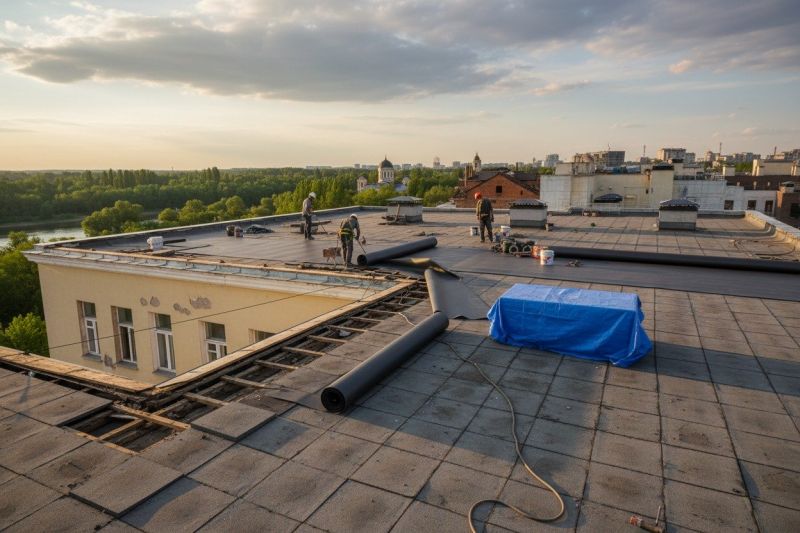 Single Ply Roof Replacement in Williston, VT
