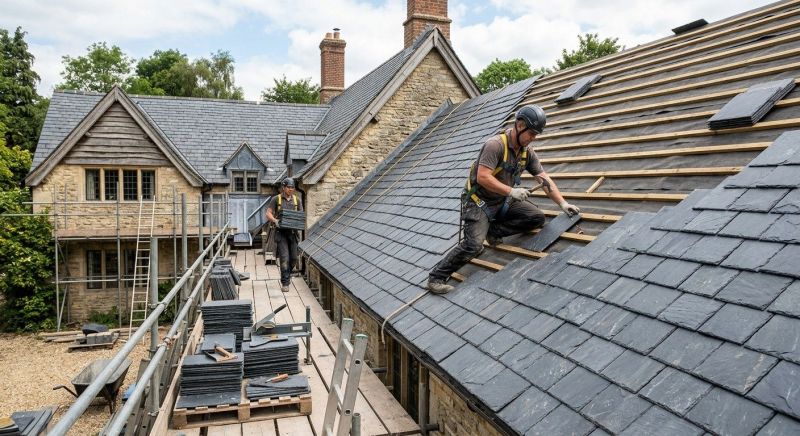 Slate Roof Construction in Essex Junction, VT