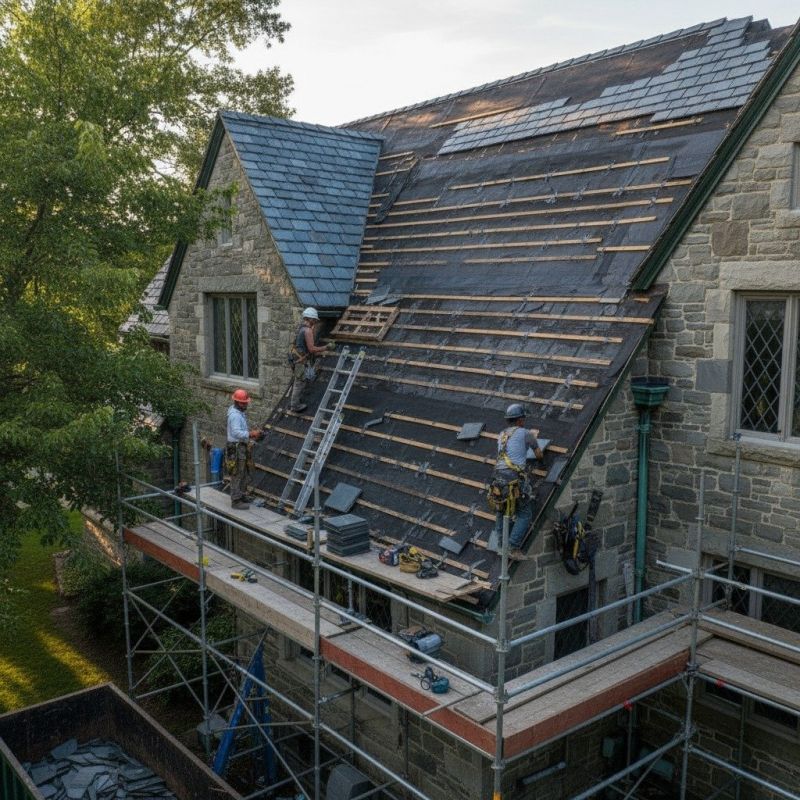 Slate Roof Replacement in Colchester, VT