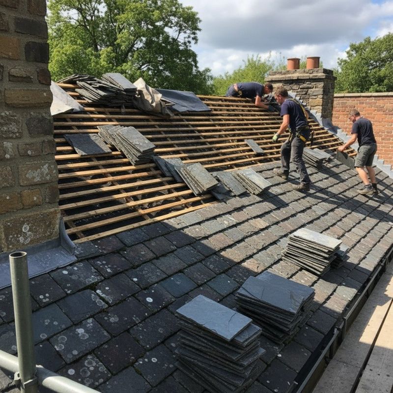 Slate Roof Replacement in Morrisville, VT