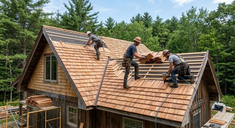 Wood Roofing Installation in Grand Isle, VT