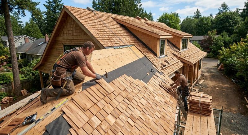 Wood Roofing Installation in Milton, VT
