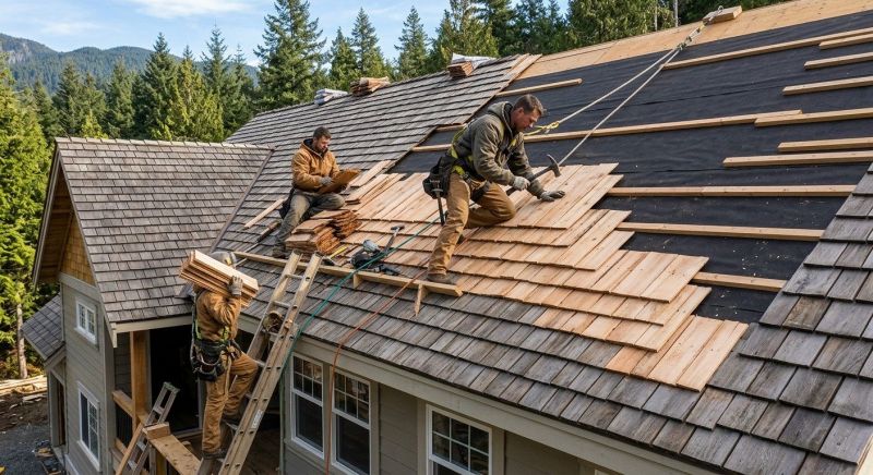 Wood Roofing Installation in Williston, VT