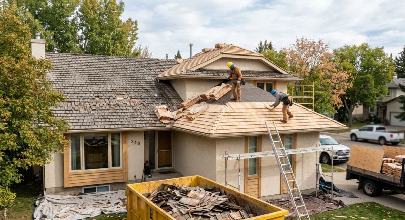 Cedar Roof Replacement in Milton, VT
